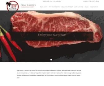 FBwfarms.com(FULL BLOOD Wagyu FARMS) Screenshot