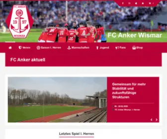 FC-Anker.de(FC Anker Wismar e.V) Screenshot