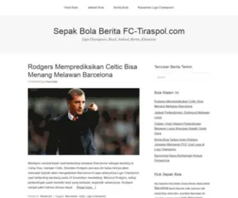 FC-Tiraspol.com(Liga Champions) Screenshot