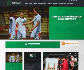 FC-Wacker-Innsbruck.at(FC Wacker Innsbruck) Screenshot