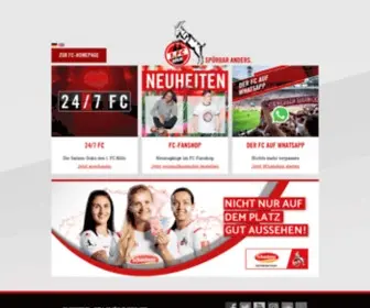 FC.de(Offizielle webseite des 1. fc köln) Screenshot