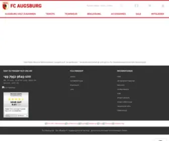 Fca-Fanshop.de(Der offizielle FC Augsburg Fanshop) Screenshot