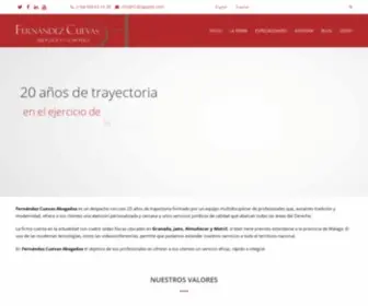 Fcabogados.com(Fernández Cuevas Abogados) Screenshot