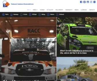 Fca.cat(Federació Catalana d'automobilisme) Screenshot