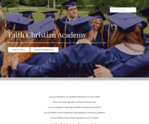 Fcaclassical.org(Faith Christian Academy) Screenshot