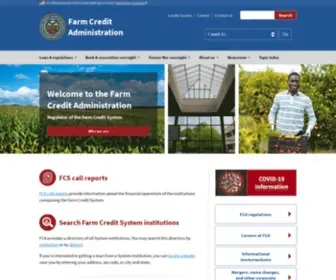 Fca.gov(FCA’s mission) Screenshot