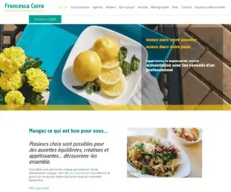 Fcarra.com(Diététicienne nutritionniste agréée à Bruxelles) Screenshot