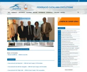Fcatletisme.cat(Federació Catalana d'Atletisme) Screenshot