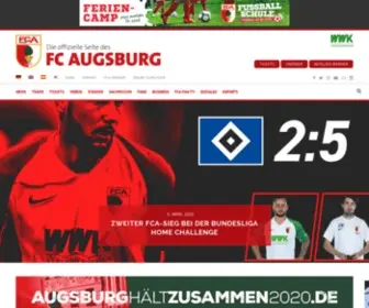 Fcaugsburg.de(FC AugsburgOffizielle) Screenshot