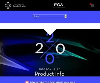 Fcaus-Product-Media.info(FCA 2020 Product Information) Screenshot