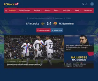 Fcbarca.com(FC Barcelona) Screenshot