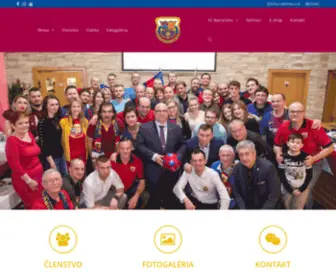 Fcbarca.sk(Penya Barcelonista Eslovaca dels Alts Tatras je oficiálny „Supporter club“) Screenshot