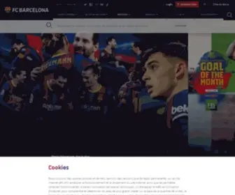 Fcbarcelona.fr(Site officiel du FC Barcelone) Screenshot