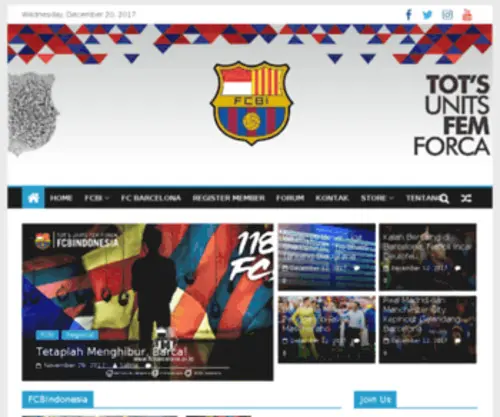Fcbarcelona.web.id(FC Barcelona Indonesia) Screenshot