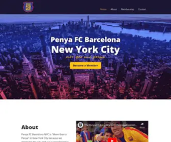Fcbarcelonanyc.com(Penya FC Barcelona NYC) Screenshot
