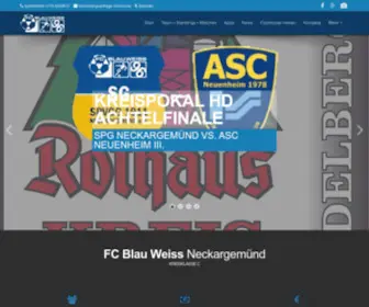 FCblauweiss.de(Fussball in Neckargemünd) Screenshot