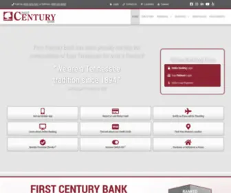 FCBTN.com(First Century Bank Home) Screenshot