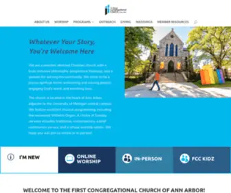 Fccannarbor.org(The First Congregational Church of Ann Arbor) Screenshot