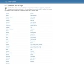 FCcbulletin.com(FCC licenses) Screenshot