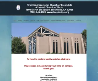 Fcceonline.org(United Church of Christ) Screenshot