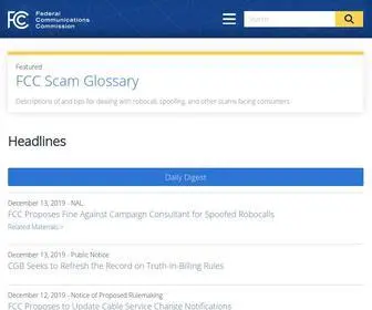 FCC.gov(Federal Communications Commission) Screenshot