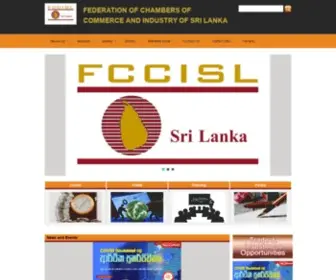 Fccisl.lk(Federation of Chambers of Commerce and Industry of Sri Lanka (FCCISL)) Screenshot