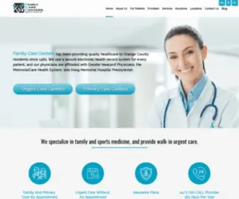 FCCMG.com(Family Care Centers Medical Group) Screenshot