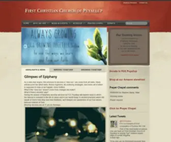 FCcpuyallup.com(First Christian Church Puyallup) Screenshot