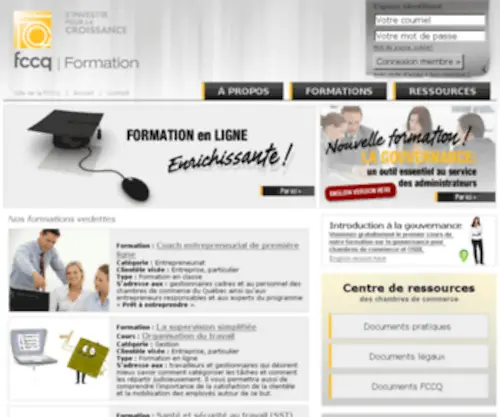 FCCqformation.ca(FCCQ formation) Screenshot