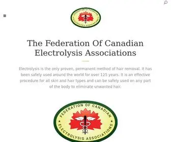 Fcea.org(The Federation of Canadian Electrolysis Associations) Screenshot