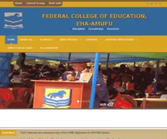 Fceehamufu.edu.ng(Federal College of Education Ehu) Screenshot