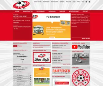 Fcembrach.ch(Offizielle Website des FC Embrach) Screenshot