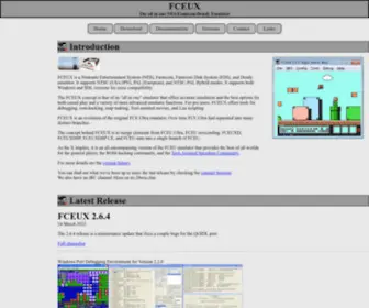 Fceux.com(A Nintendo Entertainment System (NES) and Famicom Disk System (FDS)) Screenshot