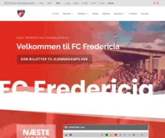 FCfredericia.dk(Officiel hjemmeside for FC Fredericia) Screenshot