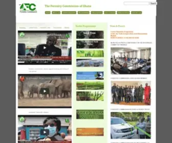 FCghana.org(The Forestry Commission of Ghana) Screenshot