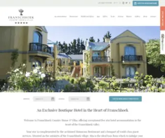 FCH.co.za(Franschhoek Country House and Villa's) Screenshot