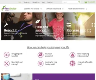 Fcho.co.uk(First Choice Homes Oldham) Screenshot