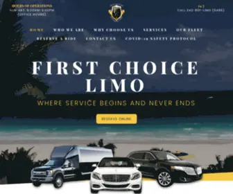 Fchoicelimo.com(First Choice Limo) Screenshot