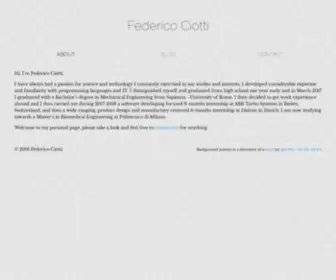 Fciotti.com(Federico Ciotti) Screenshot