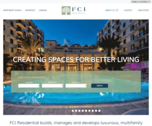 Fciresidential.com(FCI Residential) Screenshot