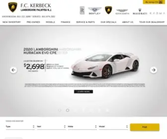 Fckerbecklamborghini.com(FC Kerbeck's Lamborghini Palmyra NJ) Screenshot