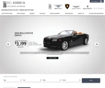 Fckerbeckrollsroyce.com(FC Kerbeck Rolls Royce in Palmyra NJ) Screenshot