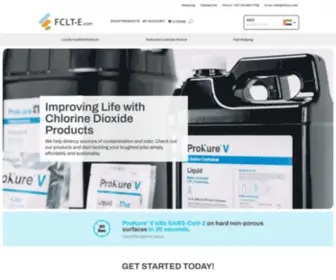 FCLT-E.com(Deodorization, sanitization and disinfection revolutionized) Screenshot