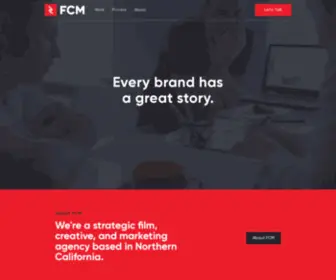 Fcmagency.co(Film, Marketing & Branding) Screenshot