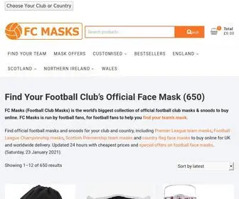 Fcmasks.co.uk(Find ⚽ Football ⚽ Masks for Your Club & Country) Screenshot