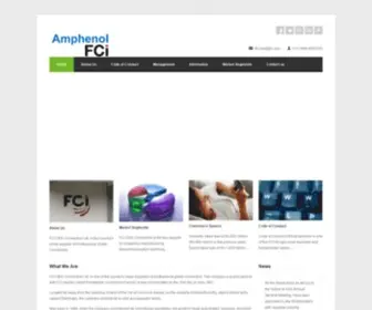 Fcoen.com(FCI OEN Connectors) Screenshot