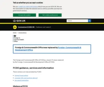Fco.gov.uk(Foreign & Commonwealth Office) Screenshot
