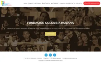 Fcolombiahumana.org(Fundación) Screenshot