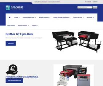 Fcovillar.com(Venta de impresora de camisetas) Screenshot