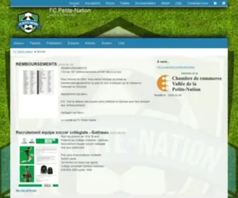 Fcpetitenation.com(Accueil) Screenshot